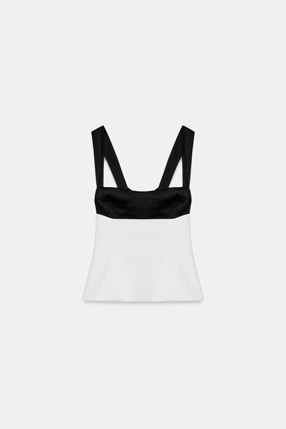 Noir Contrast Top