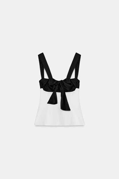 Noir Contrast Top